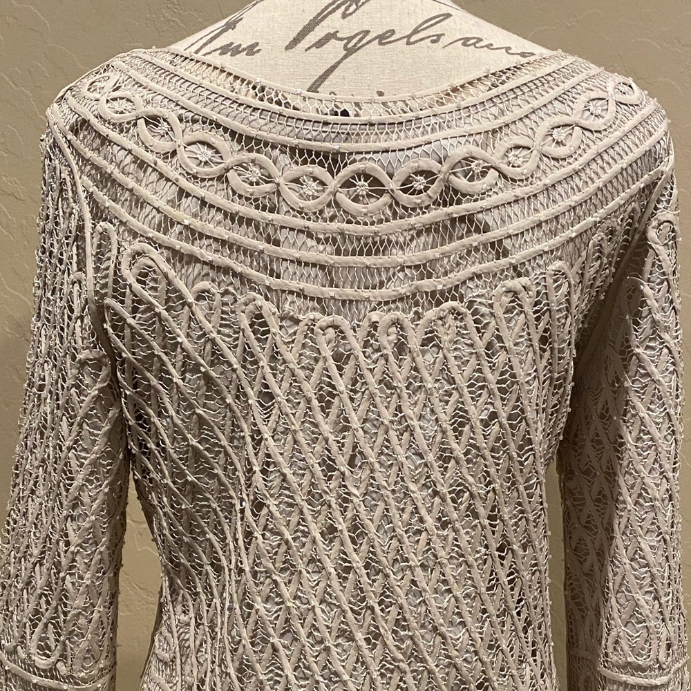 🔥Women’s Knitted By Hand 100% Pure Silk Tunic Top - Picture 4 of 8